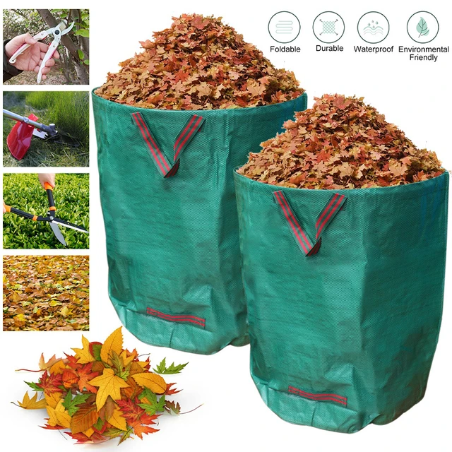 Garden Waste Bags 100/500L Refuse Large Heavy Duty Sack Grass Leaves Rubbish  Bag