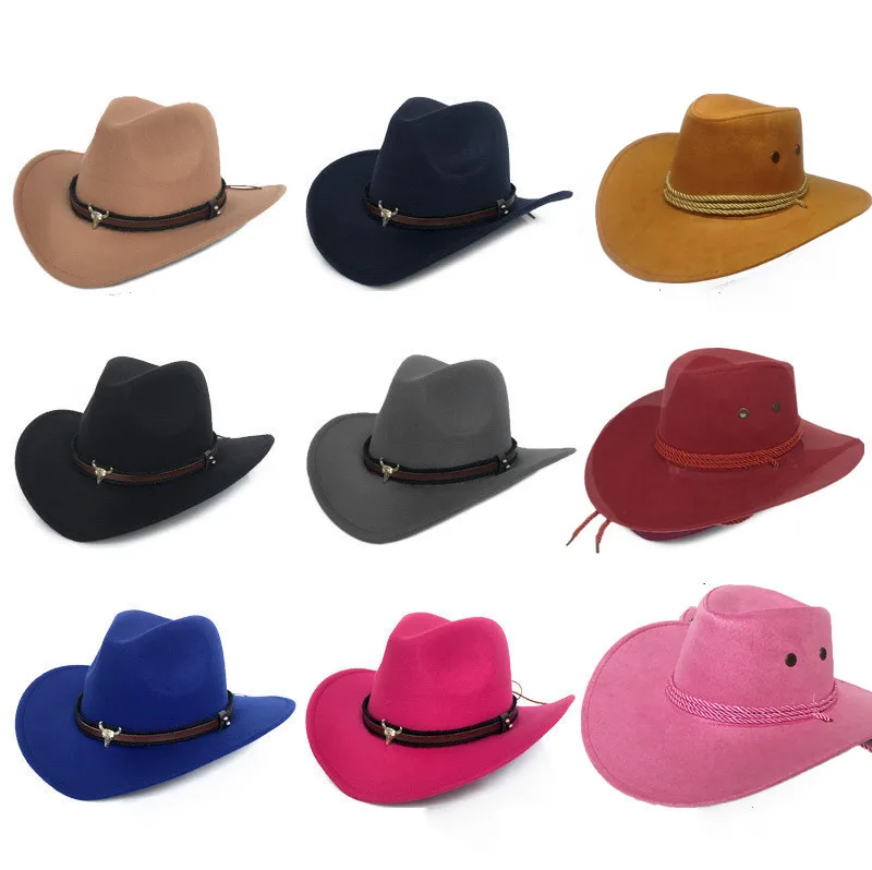 Western Cowboy Hat Men Mens Hats Gentleman Cowboy Accessories Womens Western Hat Cowboy
