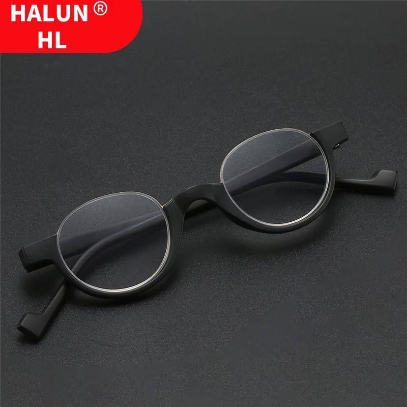 HALUNHLClassicRoundHDReadingGlassesWomenPersonalityHalfFrame