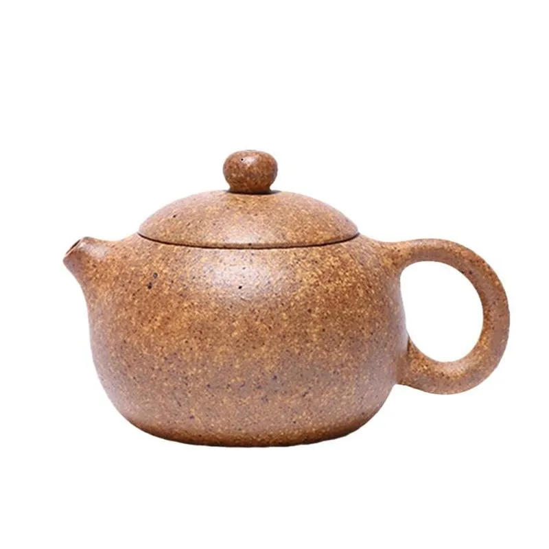 

100ml Chinese Yixing Purple Clay Teapots Boutique Xishi Tea Pot Raw Ore Section Mud Kettle Handmade Zisha Tea Set Drinkware