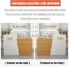 Reception Counter Desk, Modern Retail Counter with Drawers, Front Desk Reception Room Table for Checkout Office/Beauty Salon 4