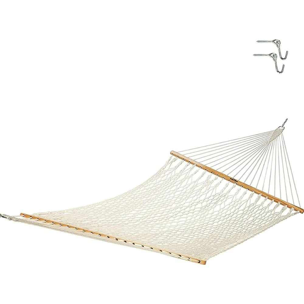 

Original Pawleys Island 13OC Original Deluxe Cotton Rope Hammock with Free Extension Chains & Tree Hooks, Handcrafted in The USA