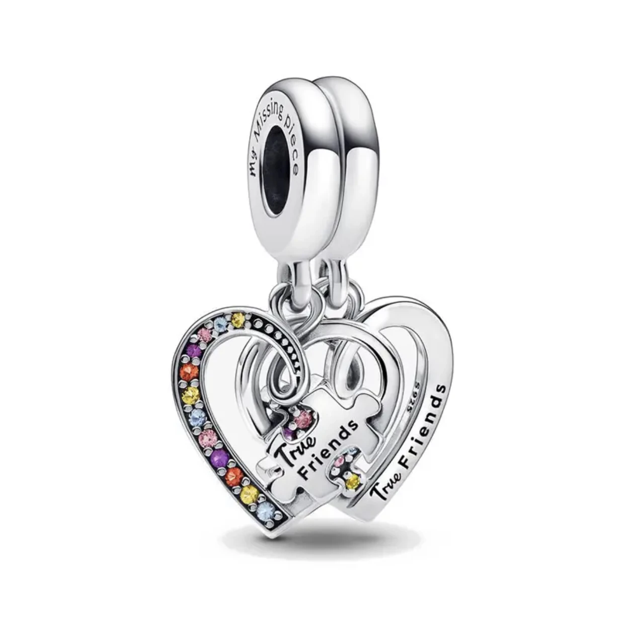 925 Sterling Silver Sweet cute boy Girl Love Pink heart Robot DIY beads fit snake bone charm bracelet feminine jewelry gifts silver jewelry