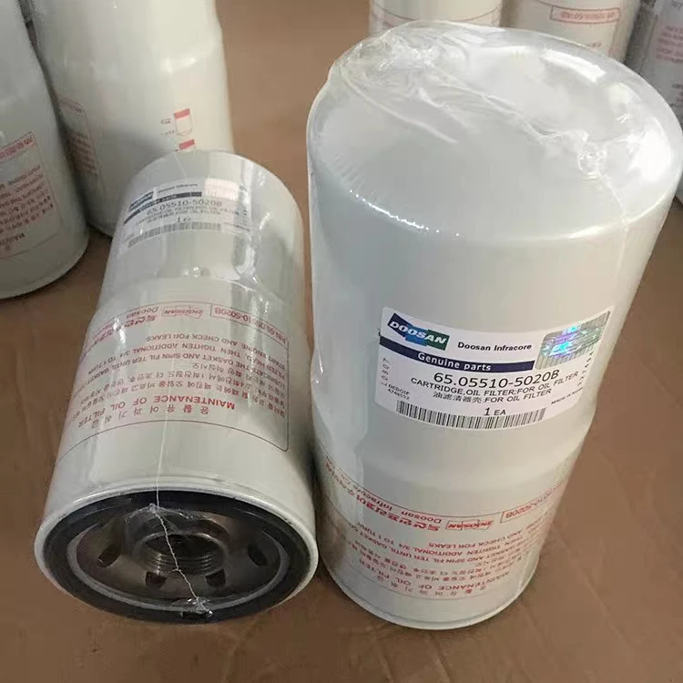 1Pcs 65.05510-5020B 오일 필터, 두산 대우 굴삭기 발전기 세트 오일 필터..