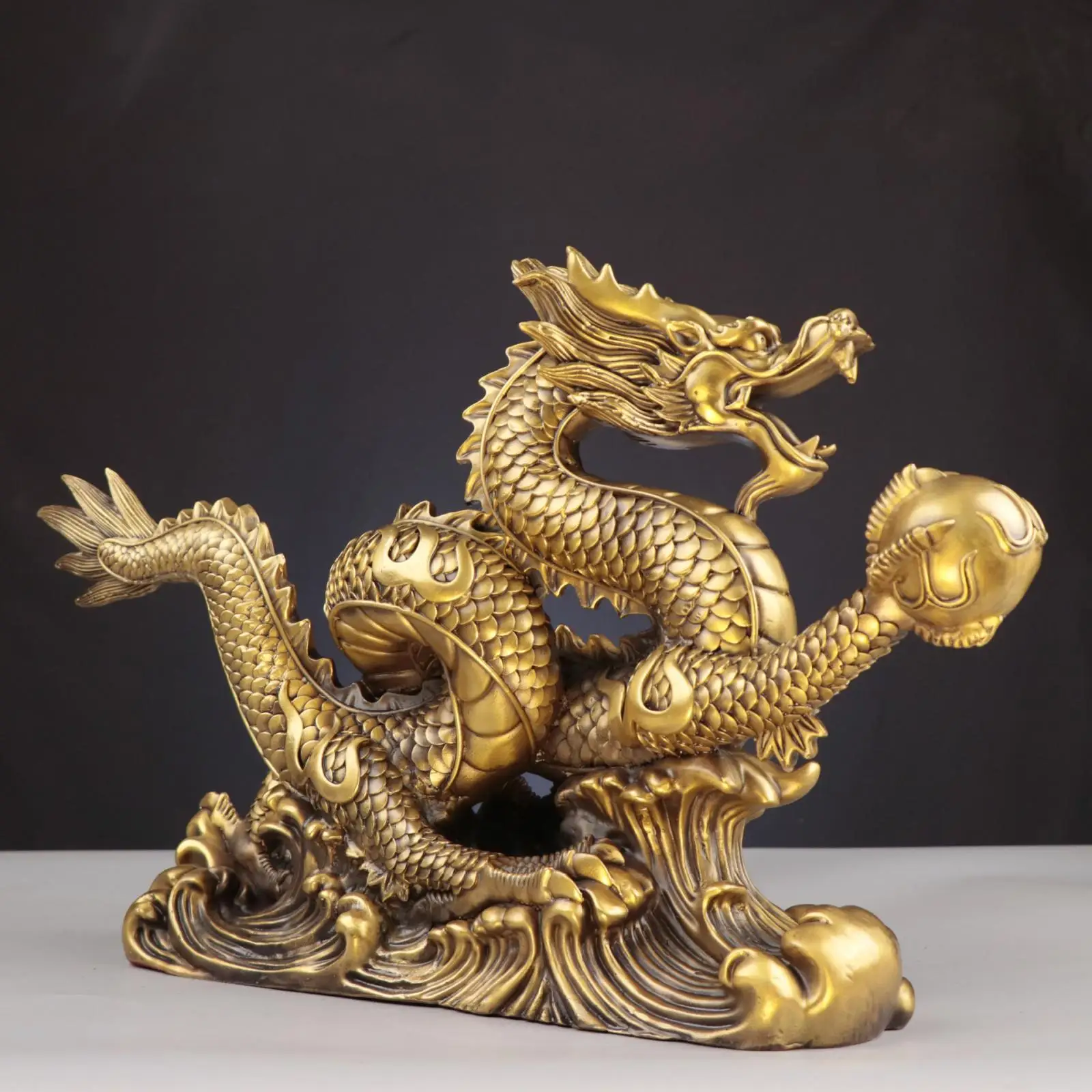 Chinese Dragon Statue Tabletop Decor Good Lucky Gifts Zodiac
