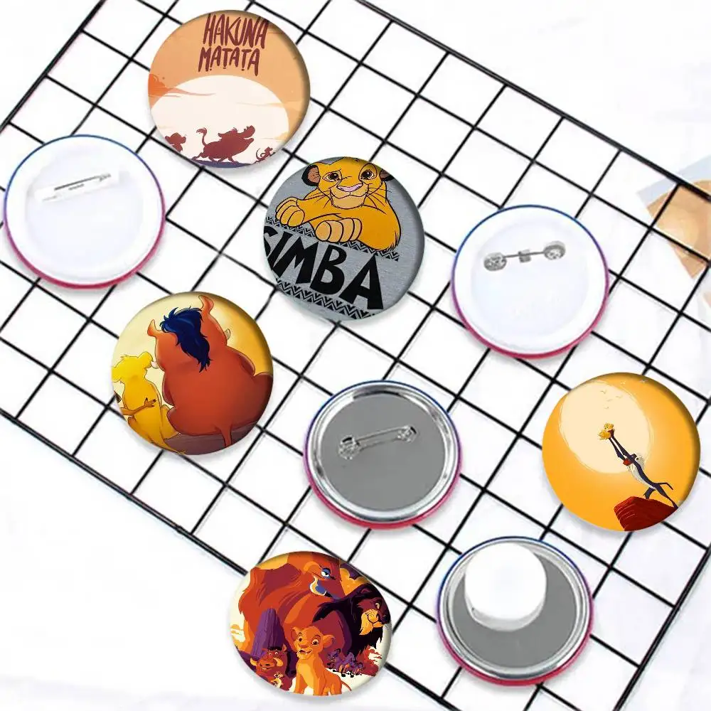 Lion King Inspired Cool Badge and Lapel Pin Set - Unique Brooch and Backpack Decorations
