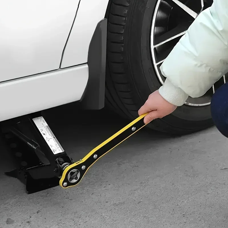High Carbon Steel Labor Saving Car Jack Ratchet Wrench Tool