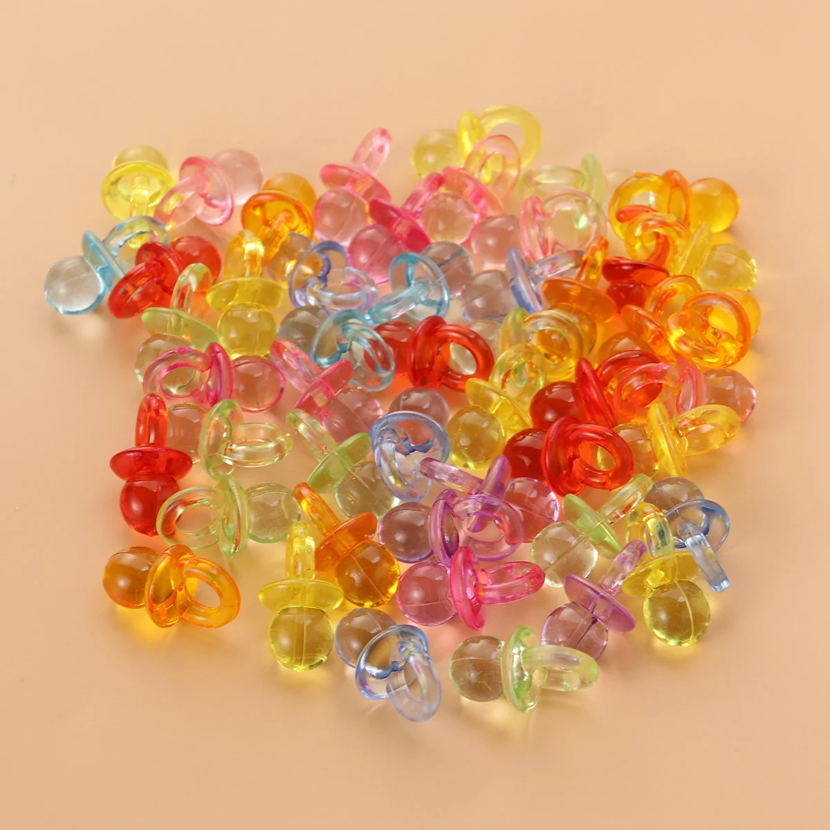 

50 Pcs Mixed Acrylic Plastic Small Party Favors for Baby Shower Decorations Table Scatter Party Favors Games
