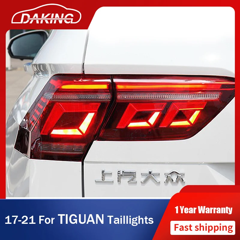 

Car Styling Rear Lights For Volkswagen VW Tiguan L 2017-2021 Taillights All LED DRL Dynamic Turn Signal Reverse Auto Accessories