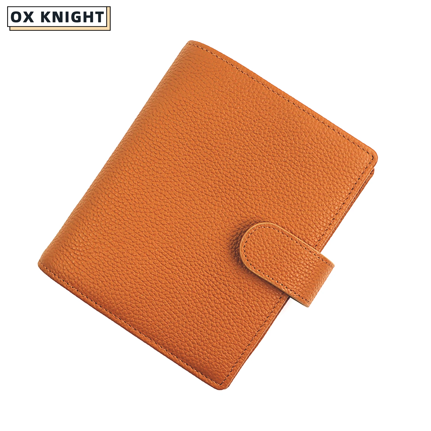 OX KNIGHT A6 Size Budget Planner Notebook Genuine Pebbled Grain Leather  Twocolor Multifunction Sketchbook Diary Agenda Organizer - AliExpress