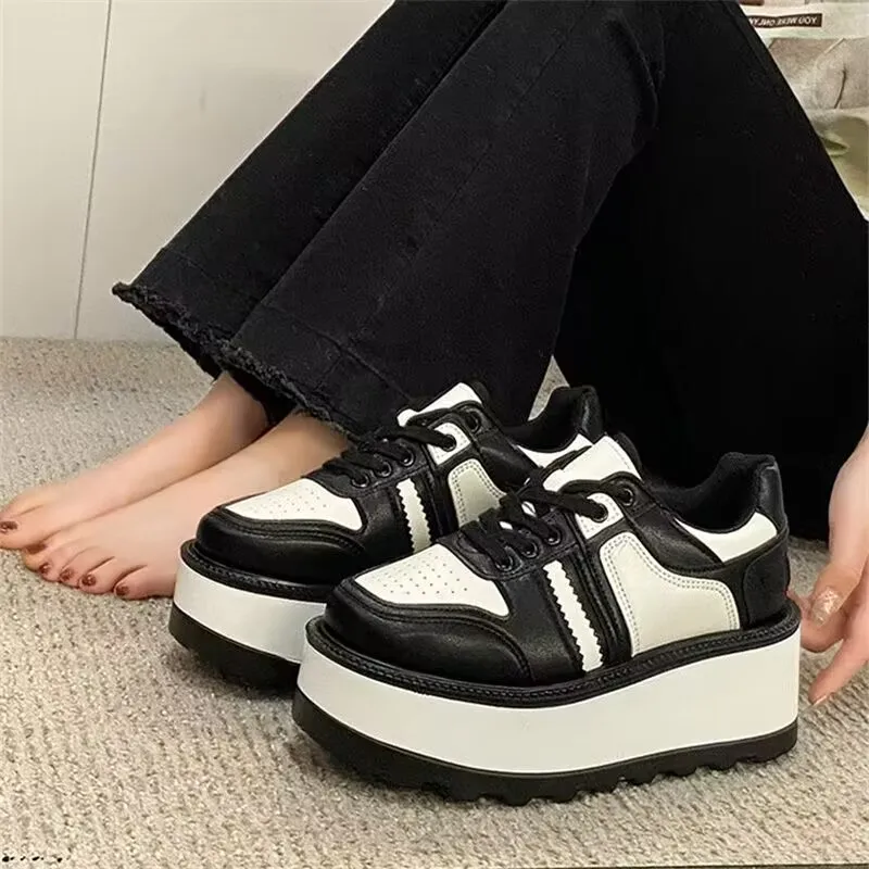 Women Sneakers Fashion Shoes Spring Trend Casual Flats Female Fashion Comfort White Vulcanized Platform Shoes Zapatos De Mujer 5