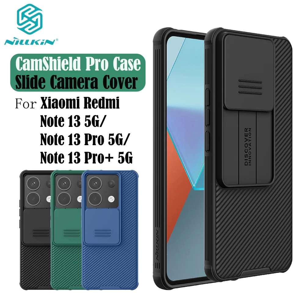 

Для Xiaomi Redmi Note 13 Pro 5G Case NILLKIN CamShield Pro Slide Camera Protect тонированная Крышка для Redmi Note 13 /13 Pro+ 5G