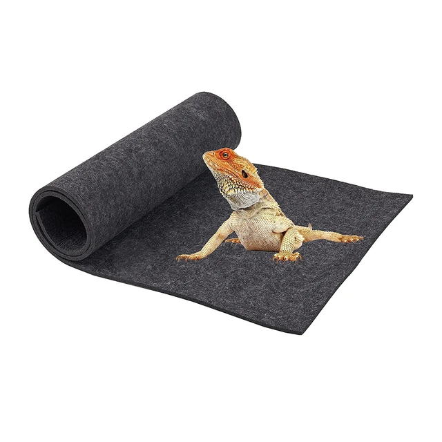 Reptile Carpet Reptile Tank Accessories Habitat Soft Aquascape Pad Reptile Mat for Snake Tortoise Chameleon Bearded Dragon 4
