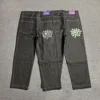 New Always Jeans High quality Printed Embroidery Straight Jeans Black Pants Men Jeans Printing Trend Street Wear AlwaysJeans Men 1