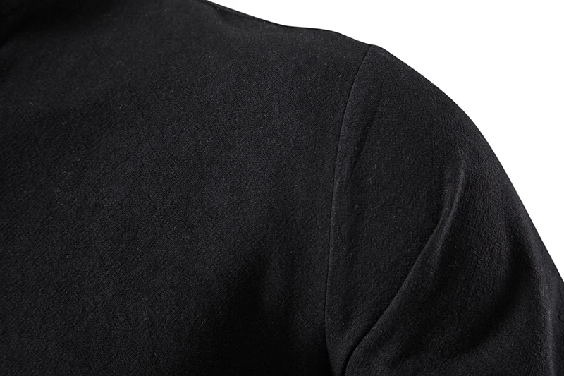 King Billion Herrenhemden Casual Herren Baumwolle Leinen Langarm T-Shirt Frühling Herbst Vintage Shirt US-Größe Kordelzug Hals – Detail 24