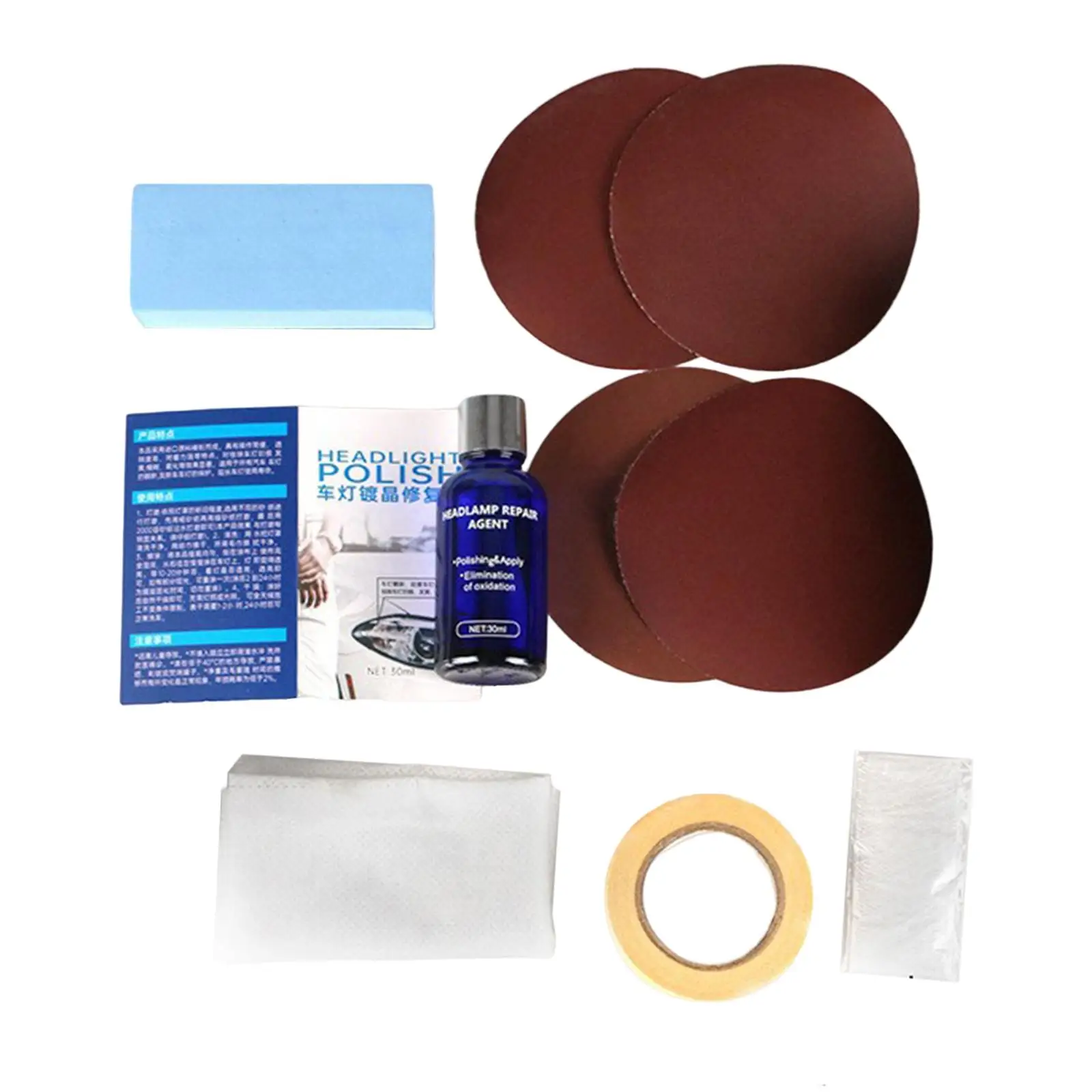 

Headlight Polisher Restorer Headlight Renewal Headlight Repair Refurbishment Fluid Headlight Restorer Headlight Polisher Liquid