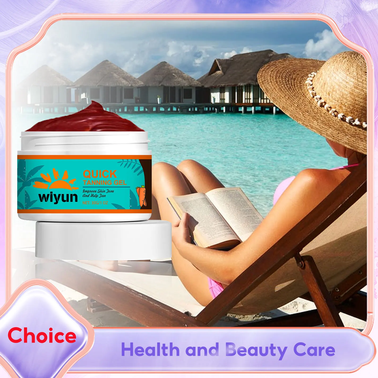 Self Tanning Lotion Skin Tanning Cream Coconut Tanning Oil Tanning Gel Accelerator Natural Body Bronzing Lotion Moisturizing Instant Tan Enhancer Self-Tanning Suntan Sexy Solarium Cream