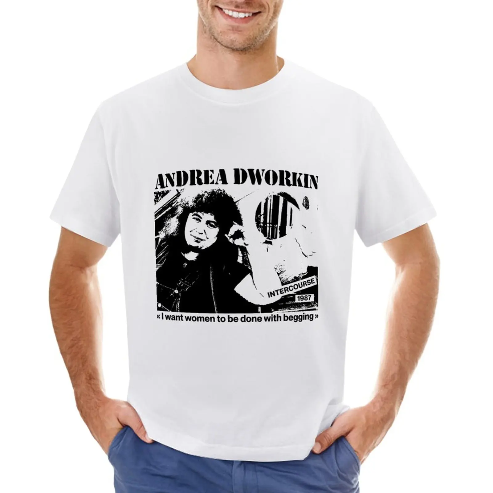 

dworkin grunge T-Shirt kawaii clothes cute tops black t-shirts for men