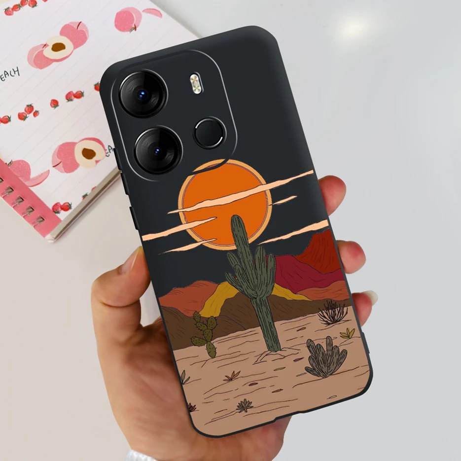 Colorful Painted Back Cover Clear Silicone Soft Slim Phone Case