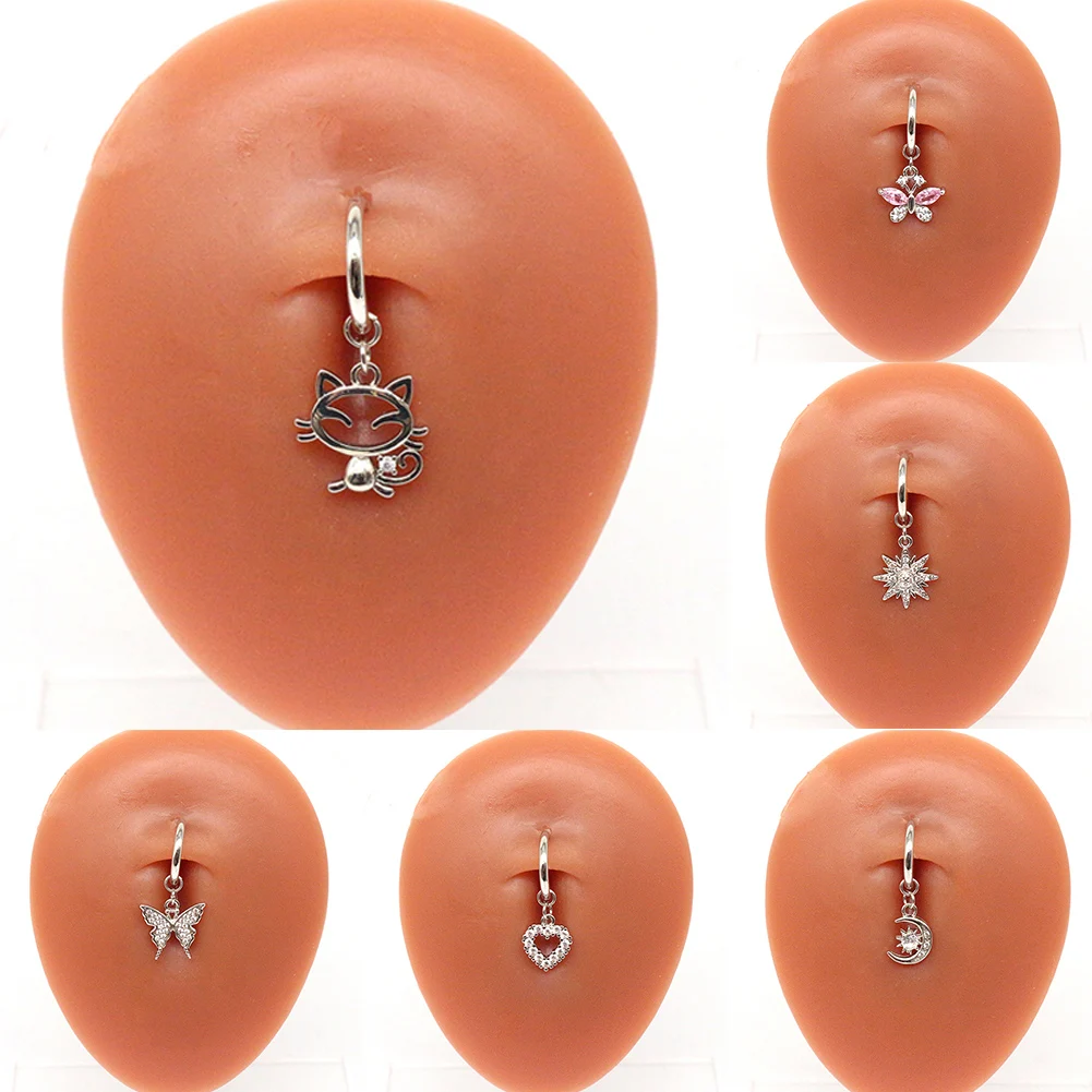 Piercing Fake Umbigo Cor Prata para Mulheres, Anéis de Barriga  Minimalistas, Anel de Umbigo, Piercings Corporais Praia do Verão, Presente  da Jóia, 1Pc - AliExpress, image size:1001x1001