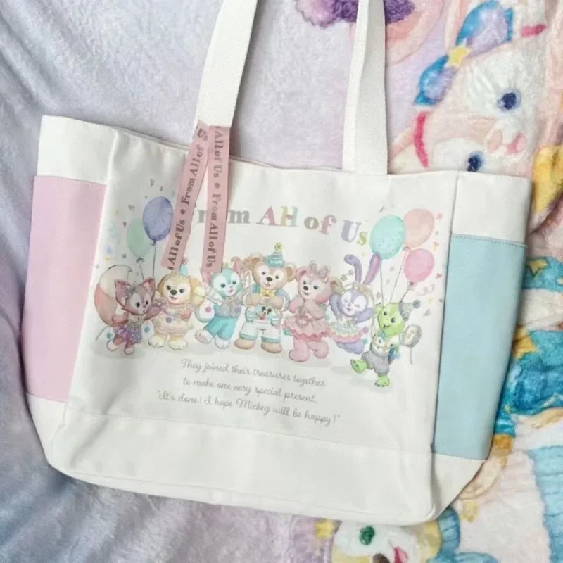 

Disney Canvas Shoulder Bag Kawaii Stellalou Linabelle Olomira Geradoni Duffy Shelliemay Cookieann Handbags y2k Storage Girl Bag