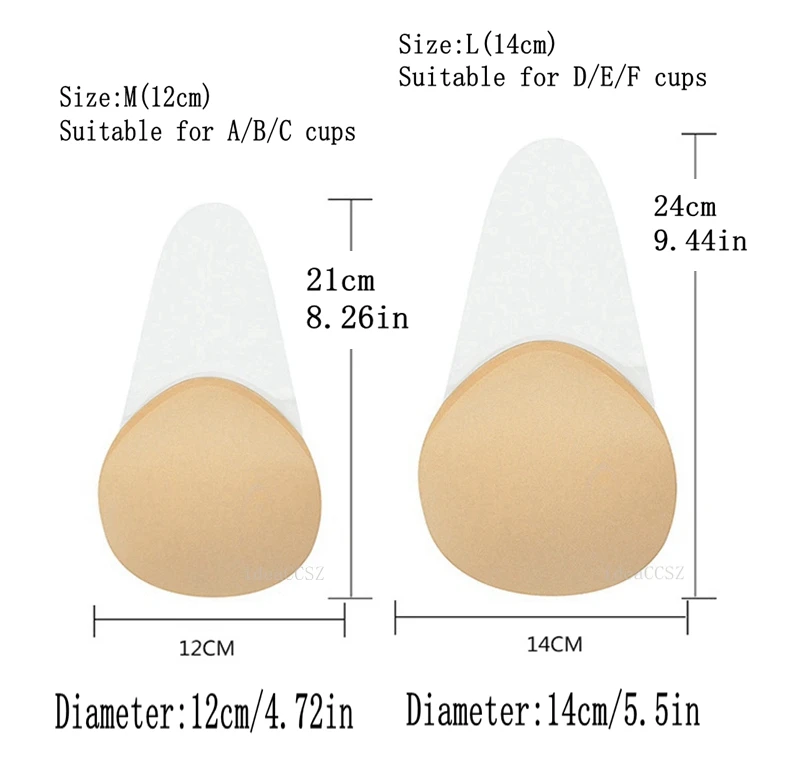 Description Picture 5 of itemInvisible Bra Lift Push Up Silicone Underwear for Big Brest Wedding Sticky Adhesive Transparent Straps Backless Bralette Lingeri