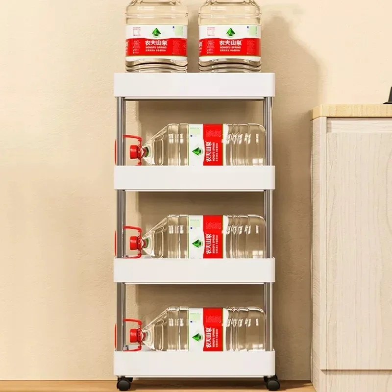 

Gap Storage Shelf Slide Livingroom Slim Utility Rack Movable Organizer Rolling s Bathroom Kitchen Cart