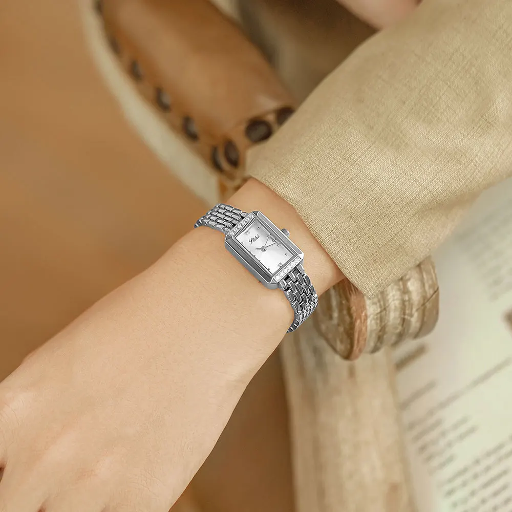 Ladies Watch New Fashion Trend Niche Design Simple Steel Band Watch Women