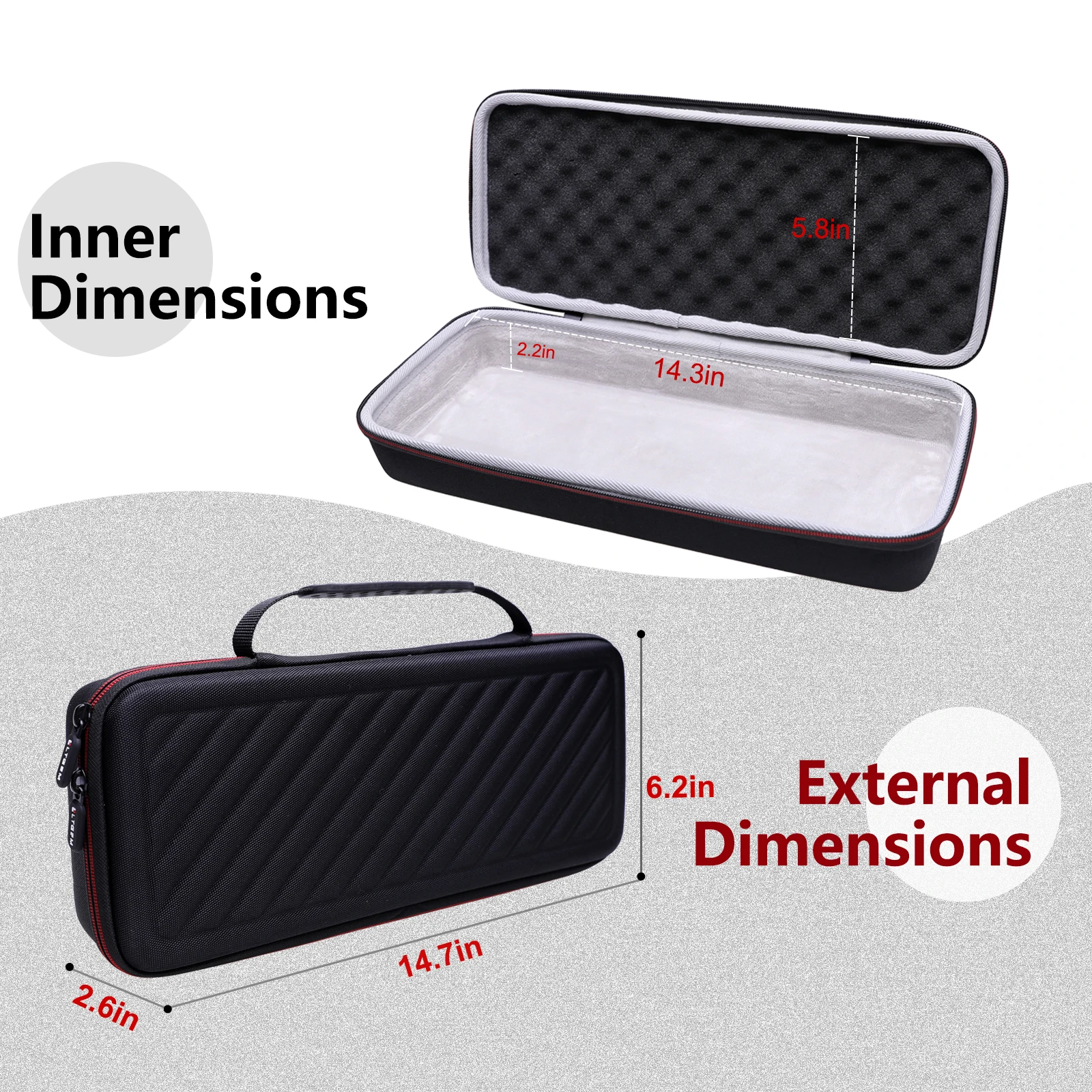 LTGEM EVA Hard Case for Hercules DJ Control Mix & Hercules Starlight | Pocket USB DJ Equipment  Protective Carrying Storage Bag