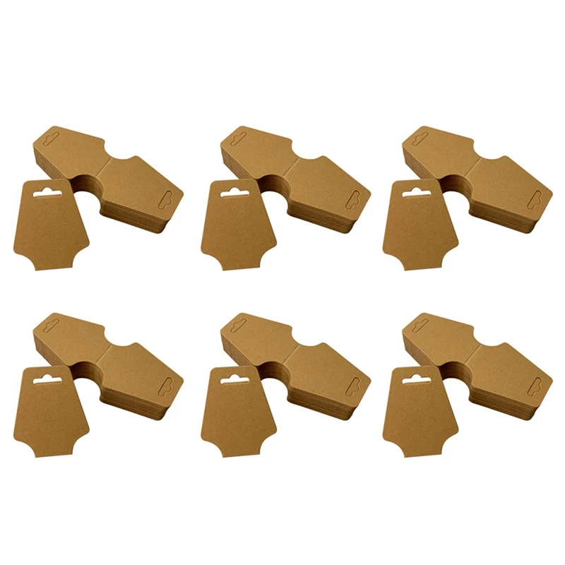 

600Pcs Jewelry Necklace Wrapping Paper Card Kraft Paper Pendant Display Card