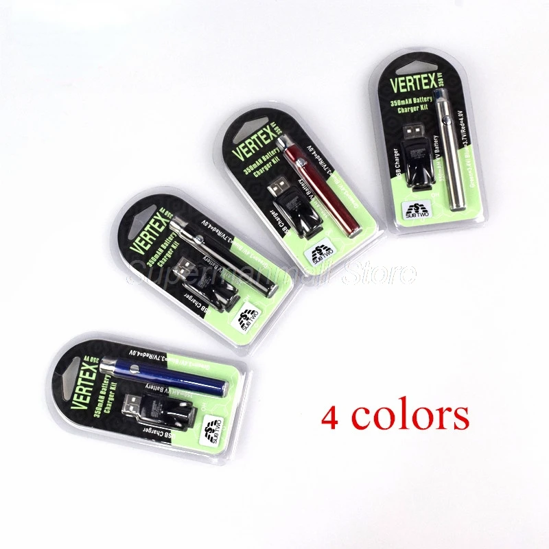 100pcslotVertexCBDVVPreheatBattery350mAhpreheatChargerKitE