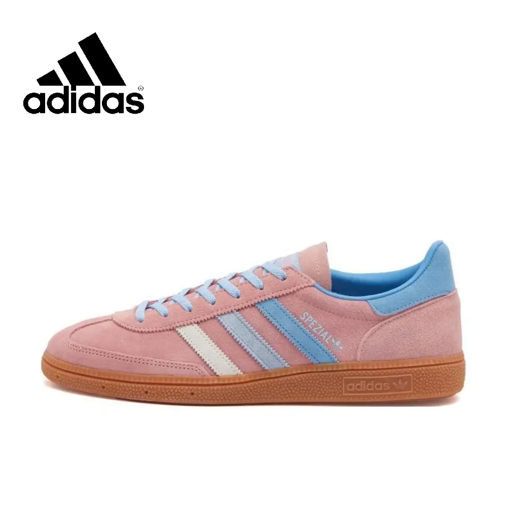 thumbnail image 1 of Pantalones cortos de tabla de corte bajo para hombre y mujer Adidas Original HANDBALL SPEZIAL LOW, color beige y gris, zapatos casuales a juego, 1 of 5
