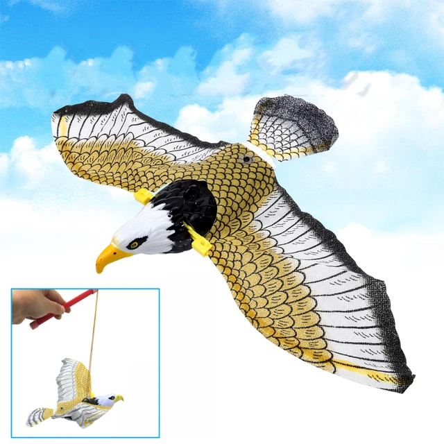 Madari Visszataszító Zene -Emulációval Repülnek Hawk Sárkány Madárhegy Drive Bird Kite Világító Kártevő Riasztószerek A Kerti Udvari Dekorációhoz