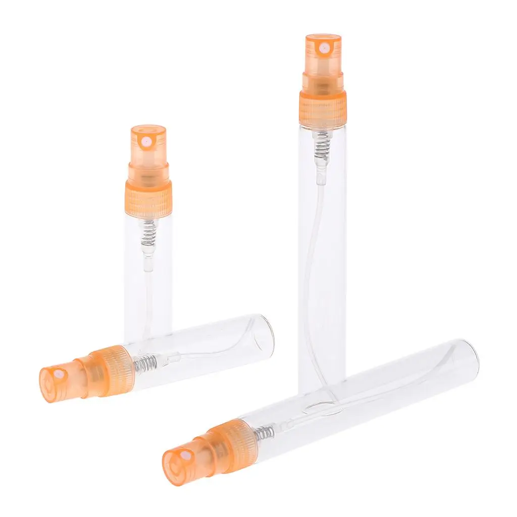 리필 가능한 유리 향수 분무기 5ml 10ml 펌프 병 소형 스프레이 바이알 에센셜 오일 여행용