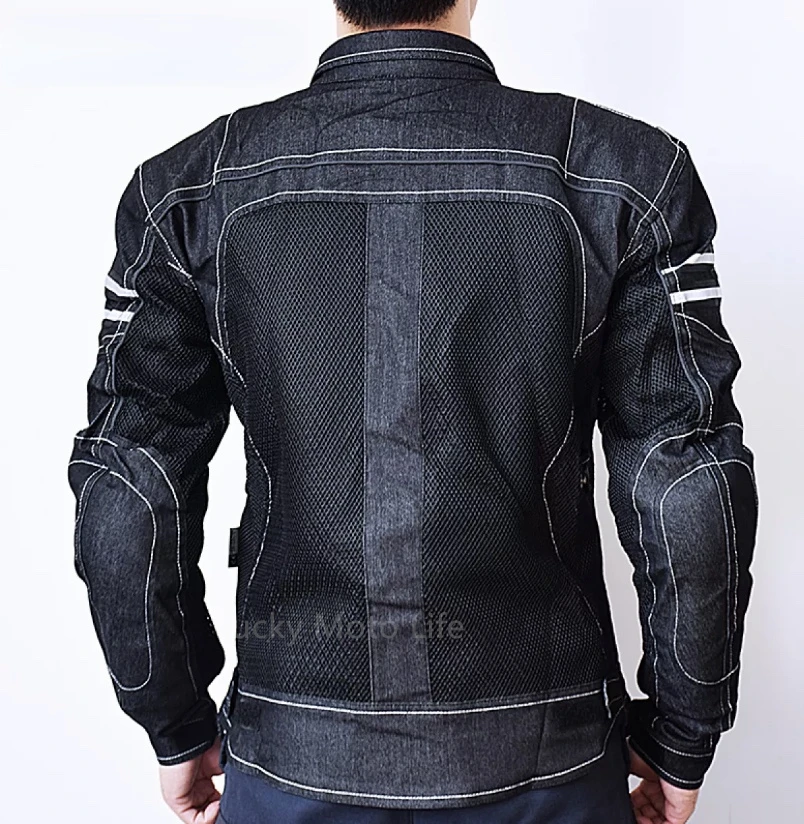 Motorcycle Jacket Spring Breathable Denim Mesh Racing High-performance Drop Resistance