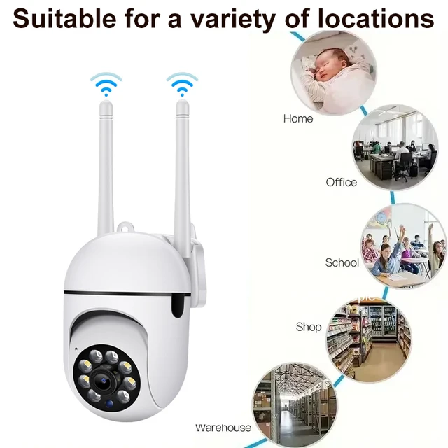 Wifi Camera 1080P HD Speed Dome Auto Tracking Camera Smart Home Outdoor Wireless WIFI Camera Surveillance Night Vision Monitor 6