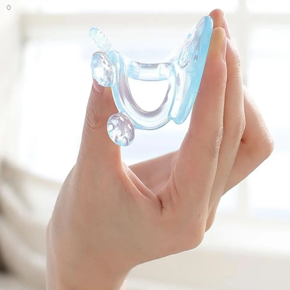 Silicone Teething Toys Teething Toys Baby Teeth Grinder Baby Soft Teeth Gum Pure Silicone Bite Gum Toys for 3-24 months