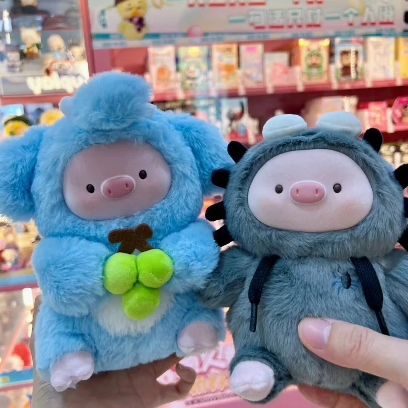 Кавайная плюшевая кукла глухая коробка Zhiwu Geegeepig, это действительно свинья, трендовая игрушка, плюшевое украшение в маленькой свиньей серии, игрушка