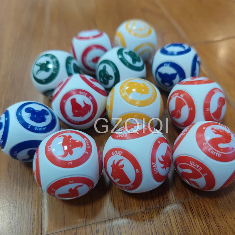 12 Zodiac lottery machine balls lottery machine numeros de bingo bingo profesional com cartela lotto chips