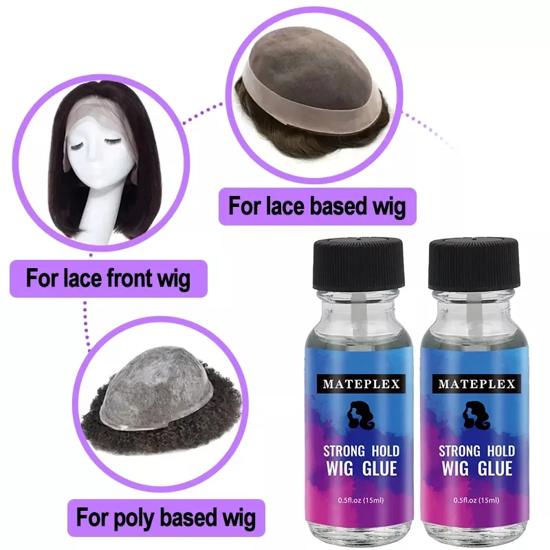 15ml Ultra Hold Lace Front Wig Glue Waterproof Hair Replacement Adhesive Invisible Wig Glue Strong Hold Bonding Glue for Toupee