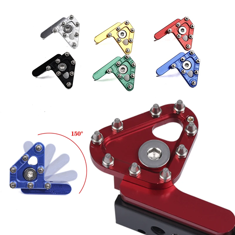 Motorcycle Brake Fastener Motorcycle Folding Brake Head Accessories for Ktm Kawasaki Suzuki Motocross Rear Brake Lever Pedal Pedal Head Aluminum Alloy