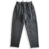 Men's Grey Tapered Pants Sashiko Japanses Style Casual Trousers 1