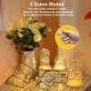 AmmToo 10 Pack Waterproof Mini Fairy Lights Copper With 3 Speed Modes for Christmas Decorations and Outdoor Use Battery Powered 6