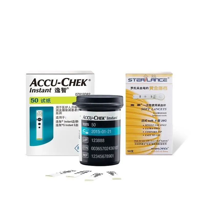 Strisce Reattive Per Glucosio Accu Chek Ago Per Prelievo Di Sangue Gratuito Roche Accu Chek Glucosio Diabet Istantaneo