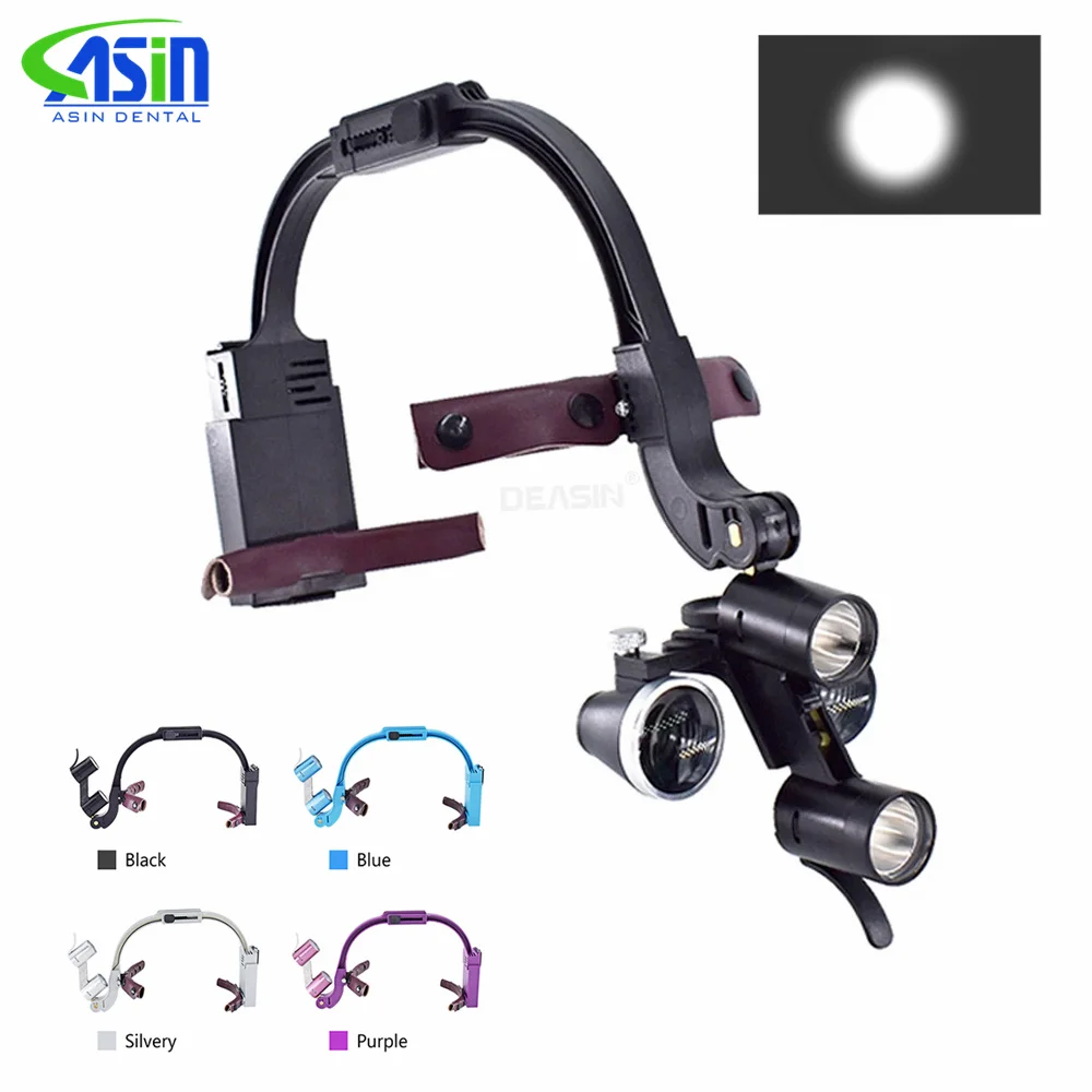 25X35XDentalLEDHeadLightLampForMagnificationBinocularLoupes