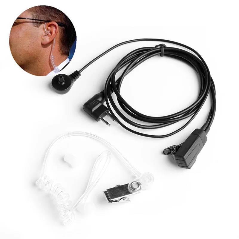 Headsrt Auricolare Con Microfono Sorveglianza A 2 Pin Per Motorola Radio Bidirezionale Gp300 Gp88S