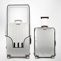 New 20-30inch Luggage Cover Transparent Protector Waterproof Thickened Suitcase Cover PVC Rolling Cover for Traveling Suitcase 2