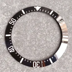 Ceramic/Aluminum Sloping Watch Bezel Insert (Ceramic black 8)