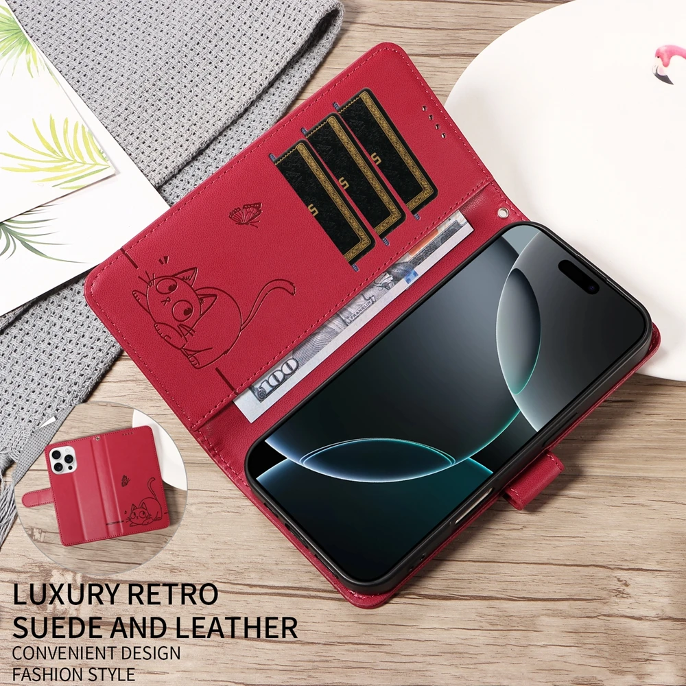 Premium Magnetic Leather Smartphone Case