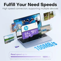 HP High Speed 64gb Micro SD Card 128gb Memory Card 256gb TF Card Microsd A1 U3 V30 SDXC For Monitor Drone Support 4K Video - Image 2